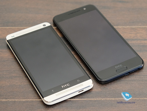 У порівнянні з HTC One M8