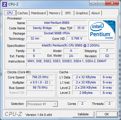 А ось процесор Pentium B960, незважаючи на свою приналежність до бюджетної серії, буде швидше AMD A6-4455M - одного з молодших представників лінійки Trinity